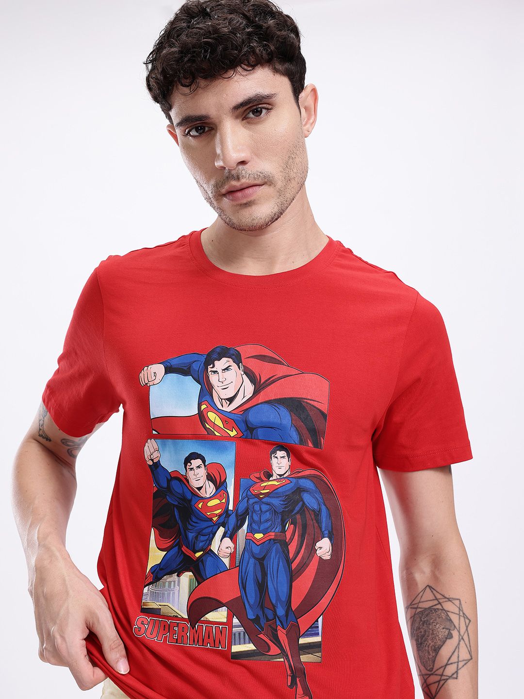 Kook N Keech Superman Printed Bamboo Regular Fit T-shirt