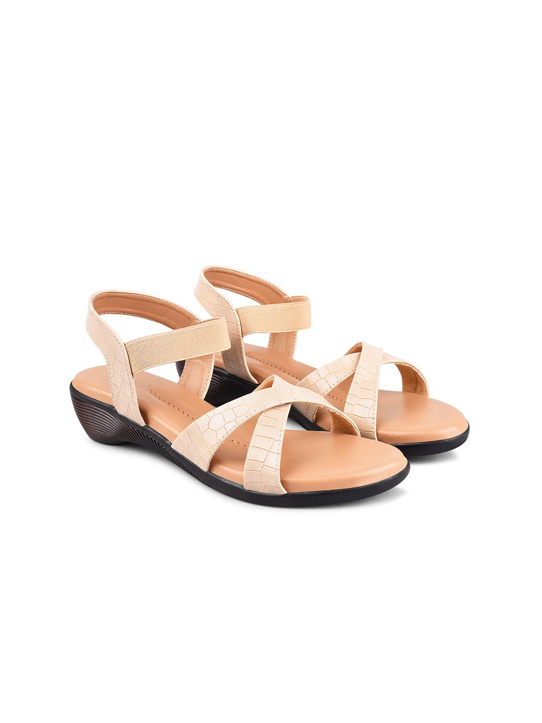 Dollphin Women Beige PU Sandals