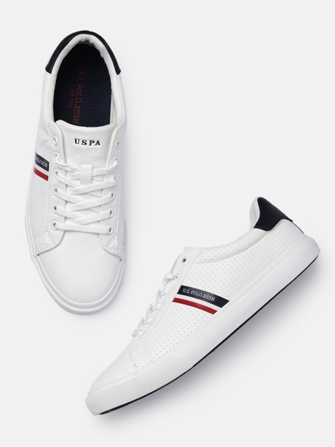 U.S. Polo Assn. Men Printed Lace-Ups Sneakers