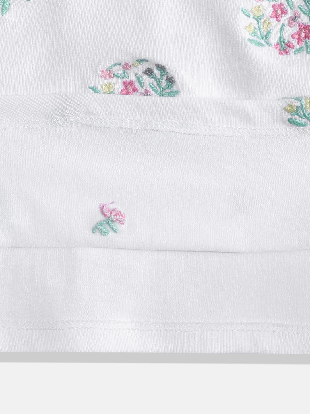 Girls Floral Embroidered Boxy Top 4