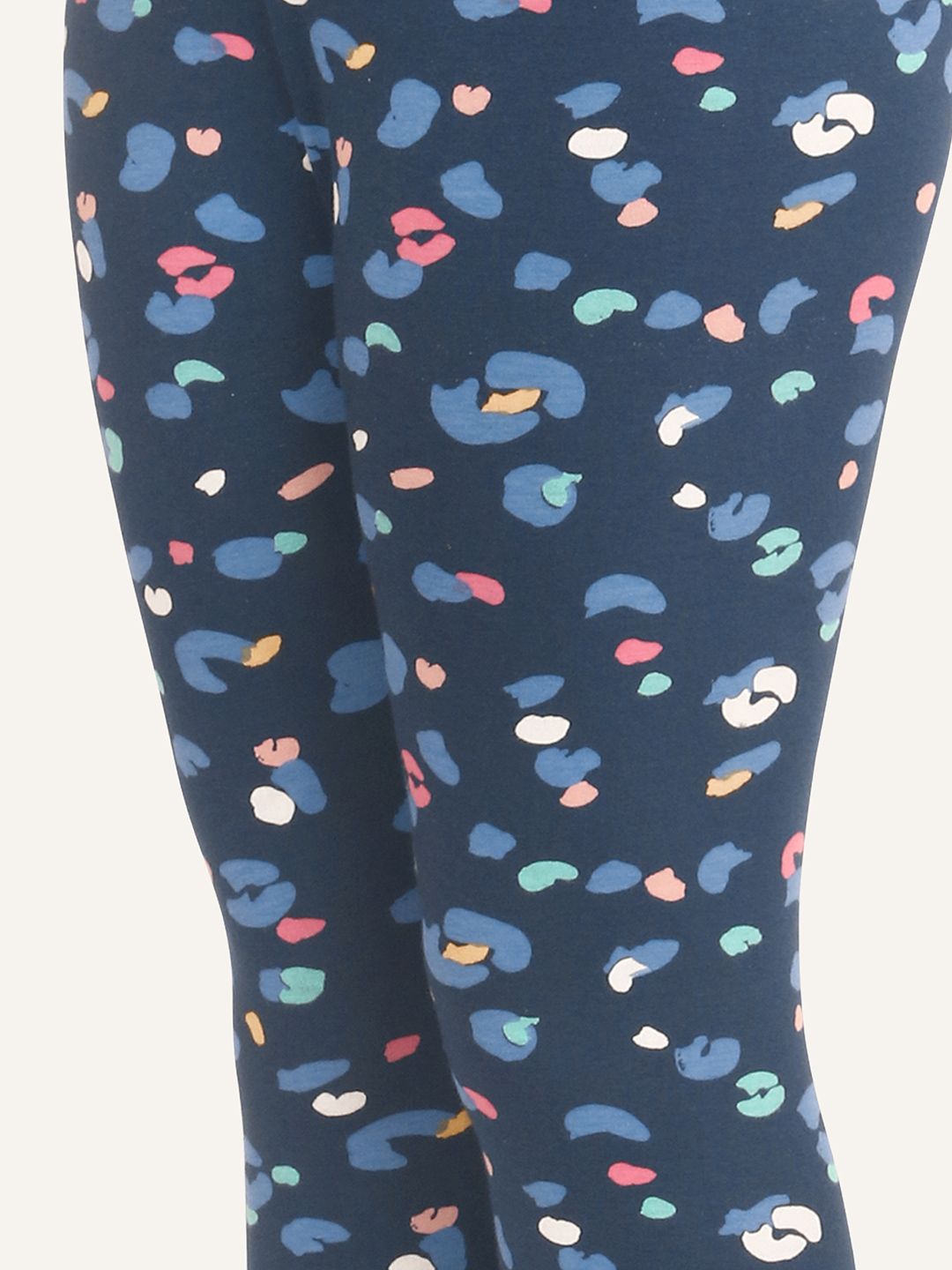 Girls Pack Of 3 Printed Cotton Ankle-Length Leggings 6