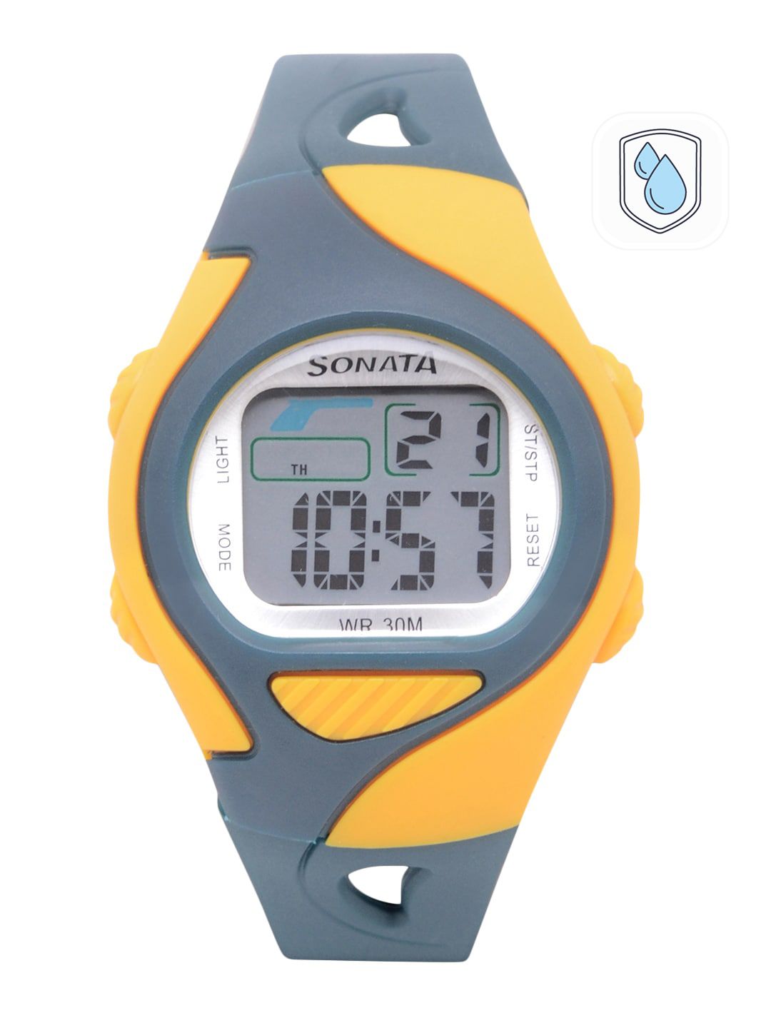 Sonata Unisex Grey Digital Watch NH87011PP04