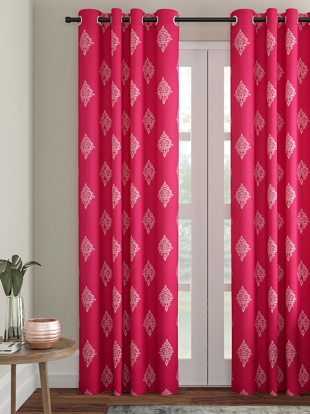 Soumya Pink Single Door Curtain