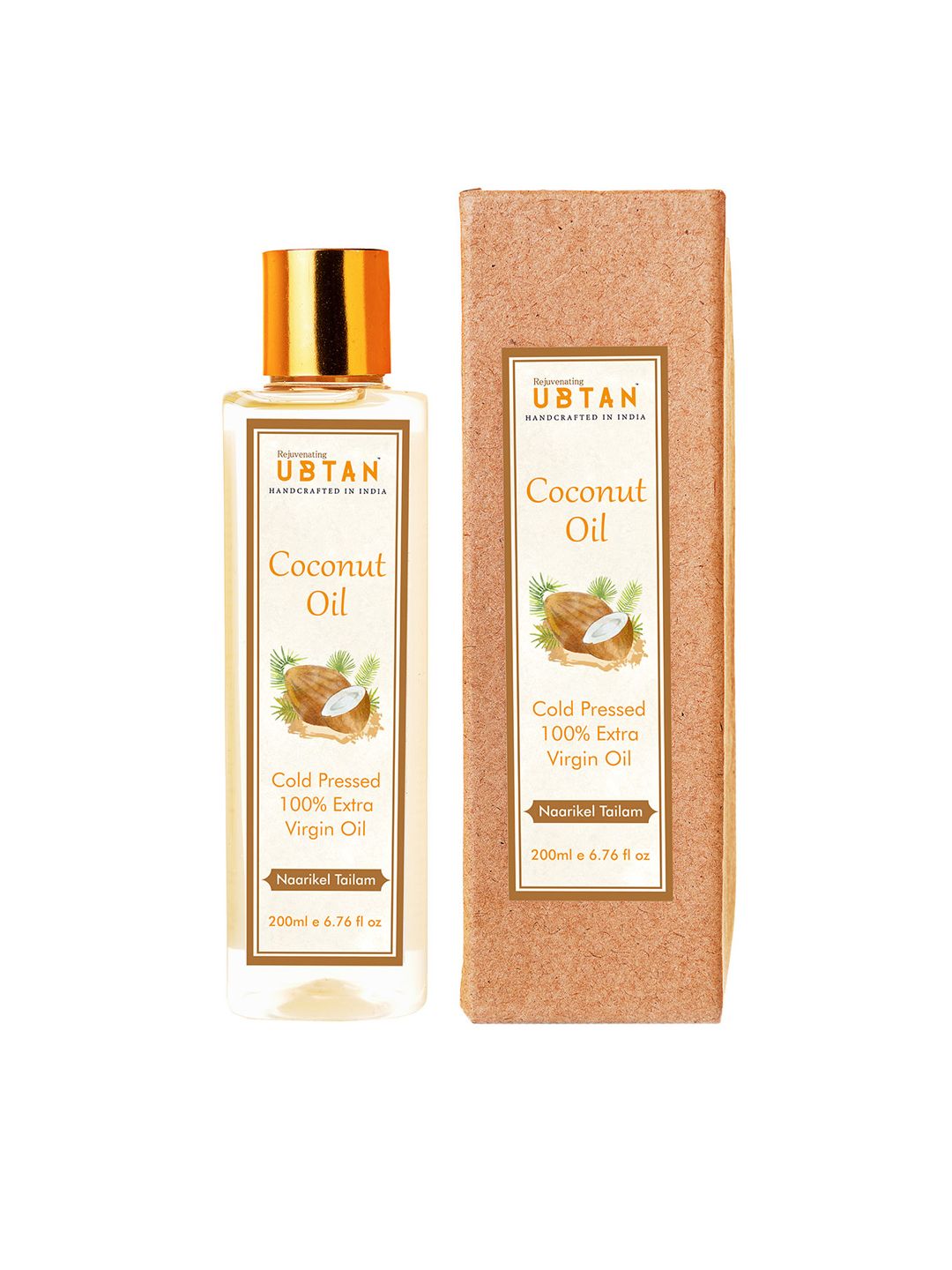 Rejuvenating UBTAN Unisex Cold Pressed Extra Virgin Coconut Oil 200ml