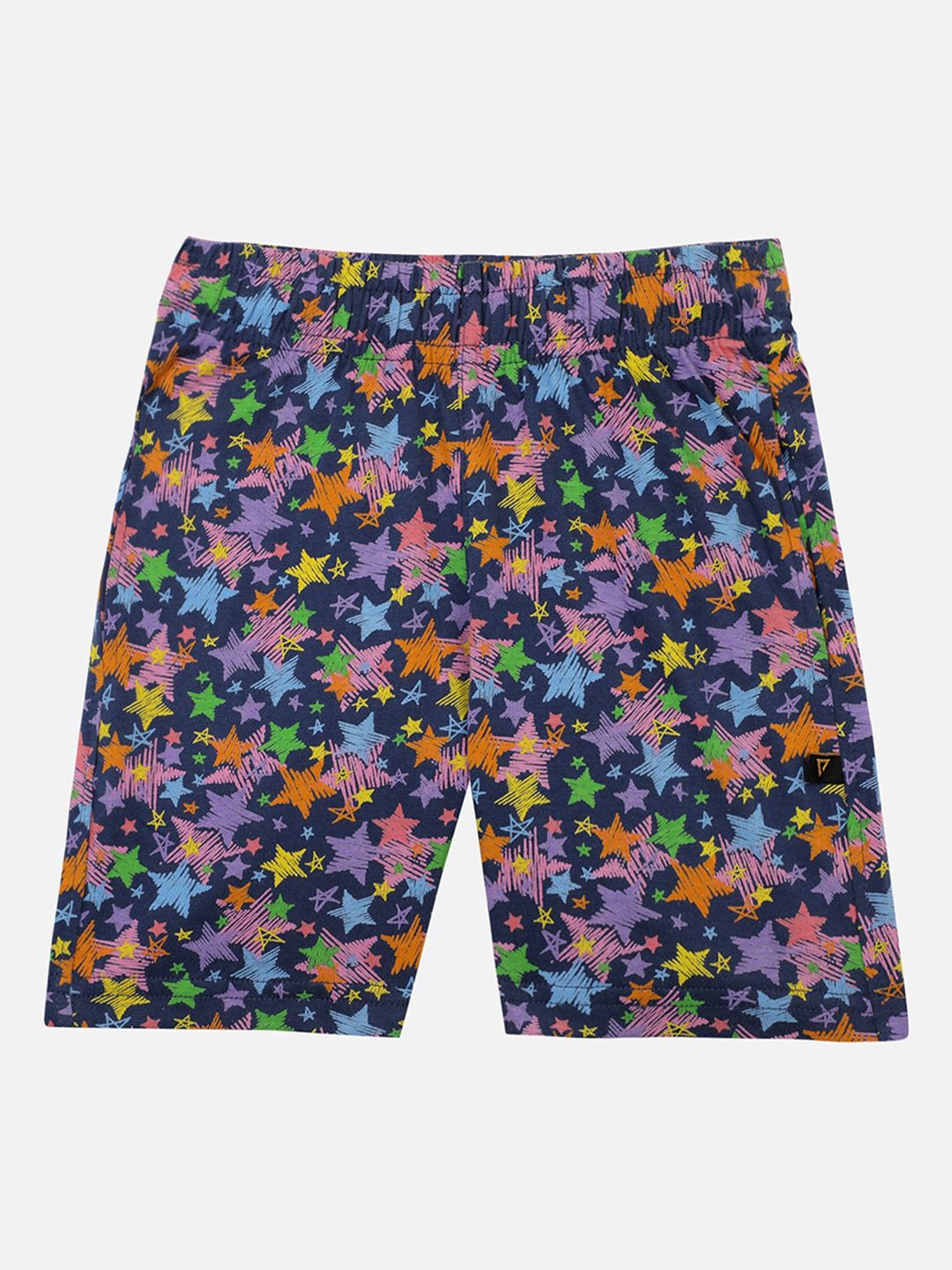 PROTEENS Girls Multicoloured Printed Slim Fit Regular Shorts