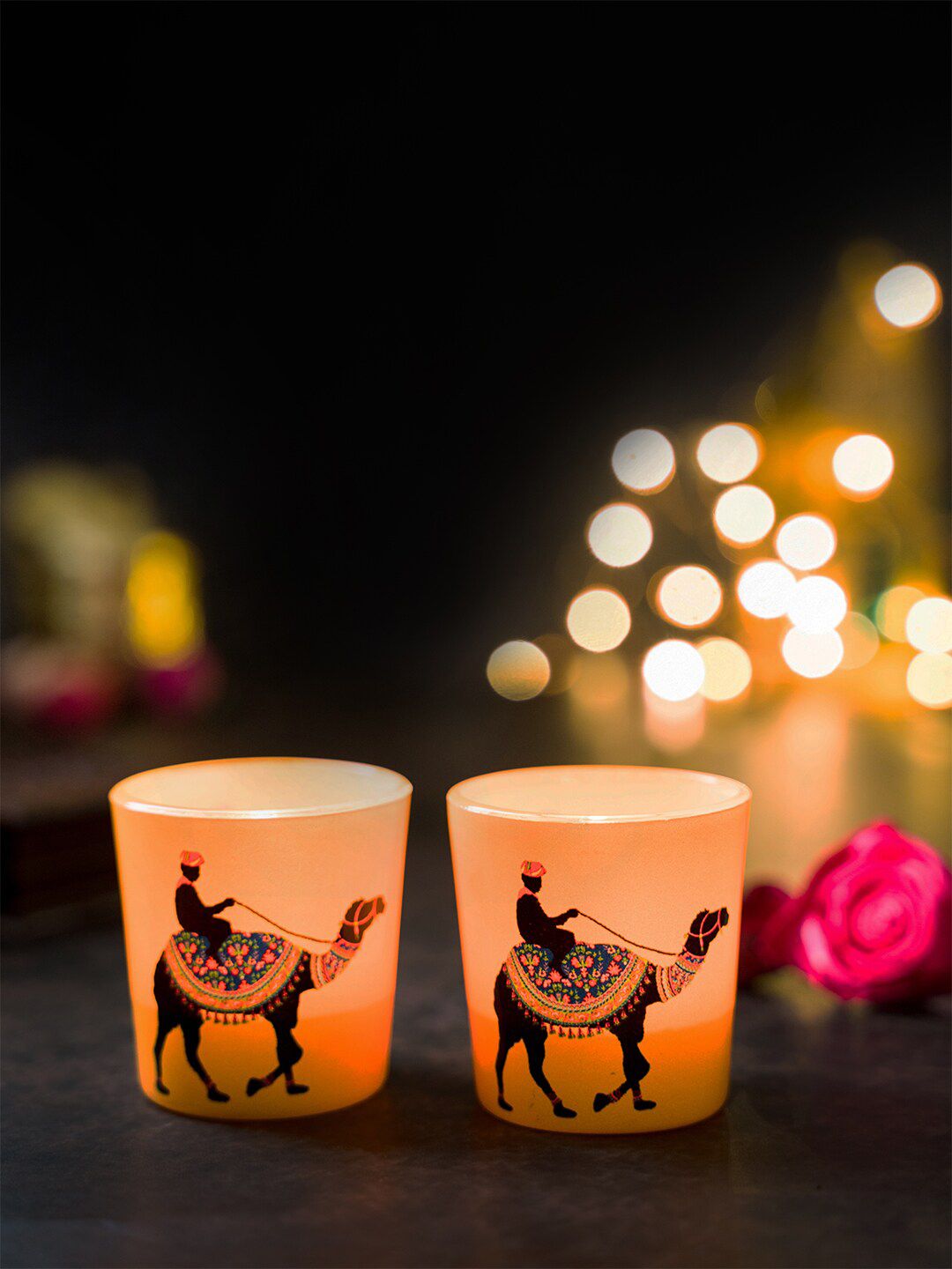 Kolorobia Princely Camel Votive Candle Holder