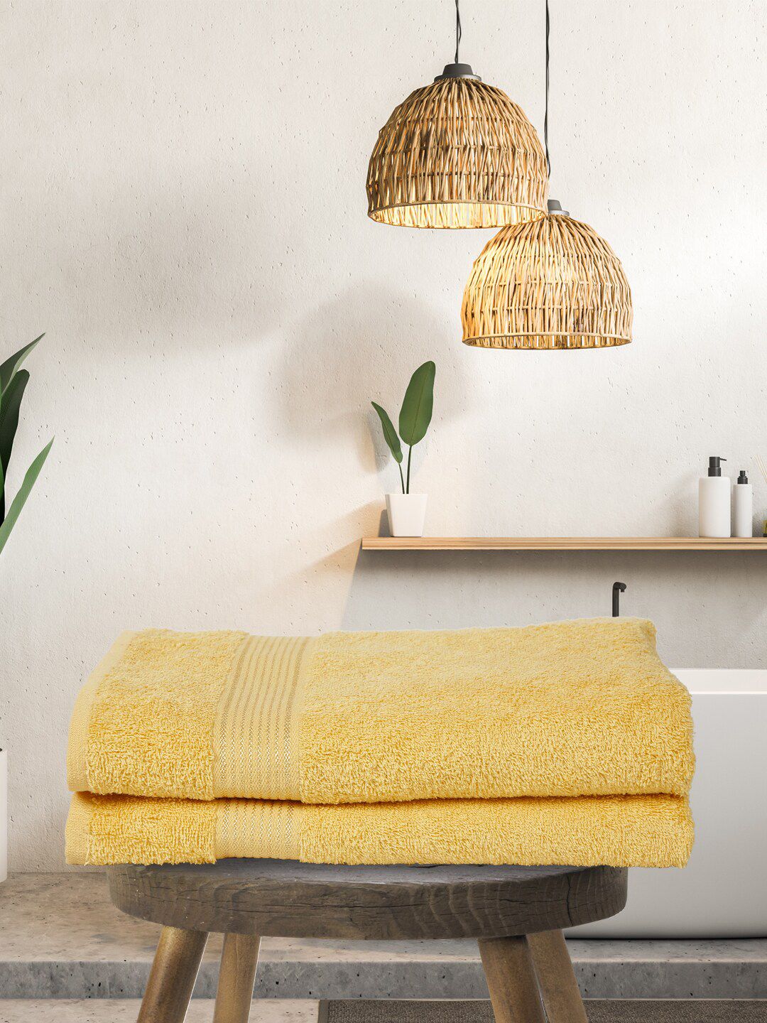 KOPA Super-soft terry LORENA 380GSM Super Soft 2PCs Adult Regular Bath Towel-55x28In