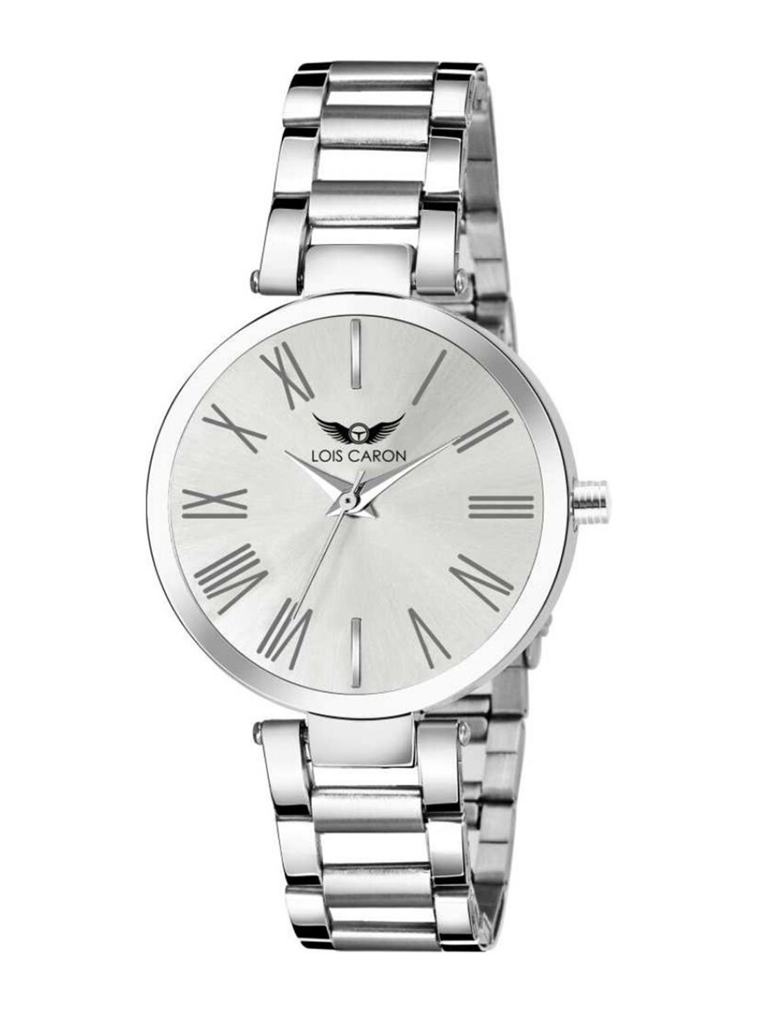 LOIS CARON Women Silver-Toned Analogue Watch MLC-4676
