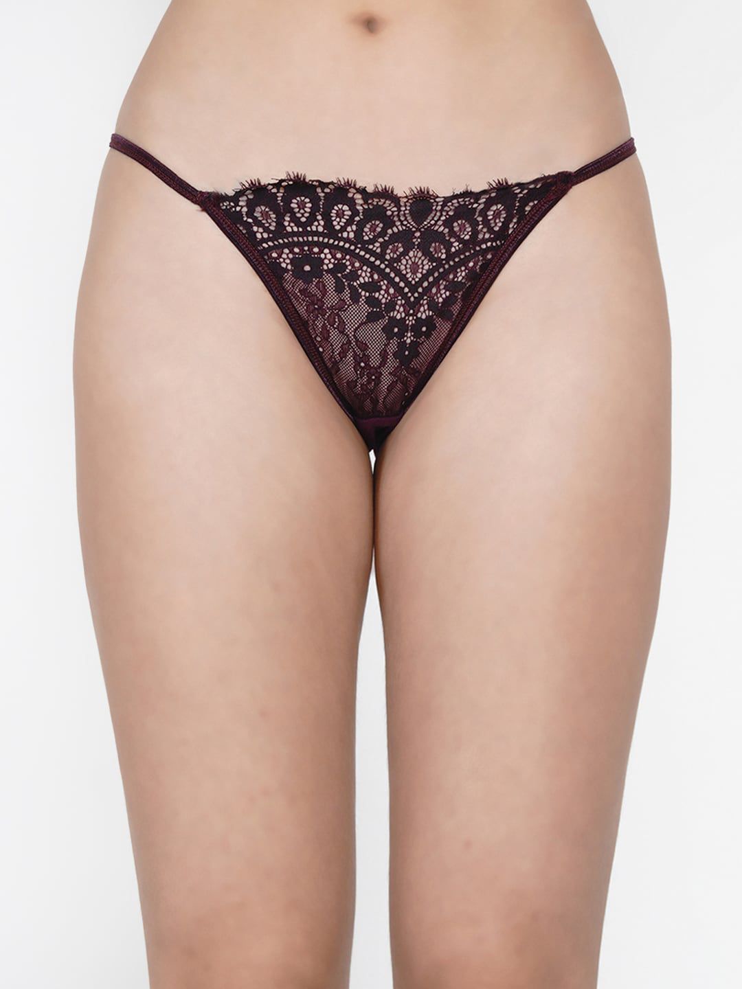 Aoba Women Purple Self Design Bikini Briefs AIP-31B