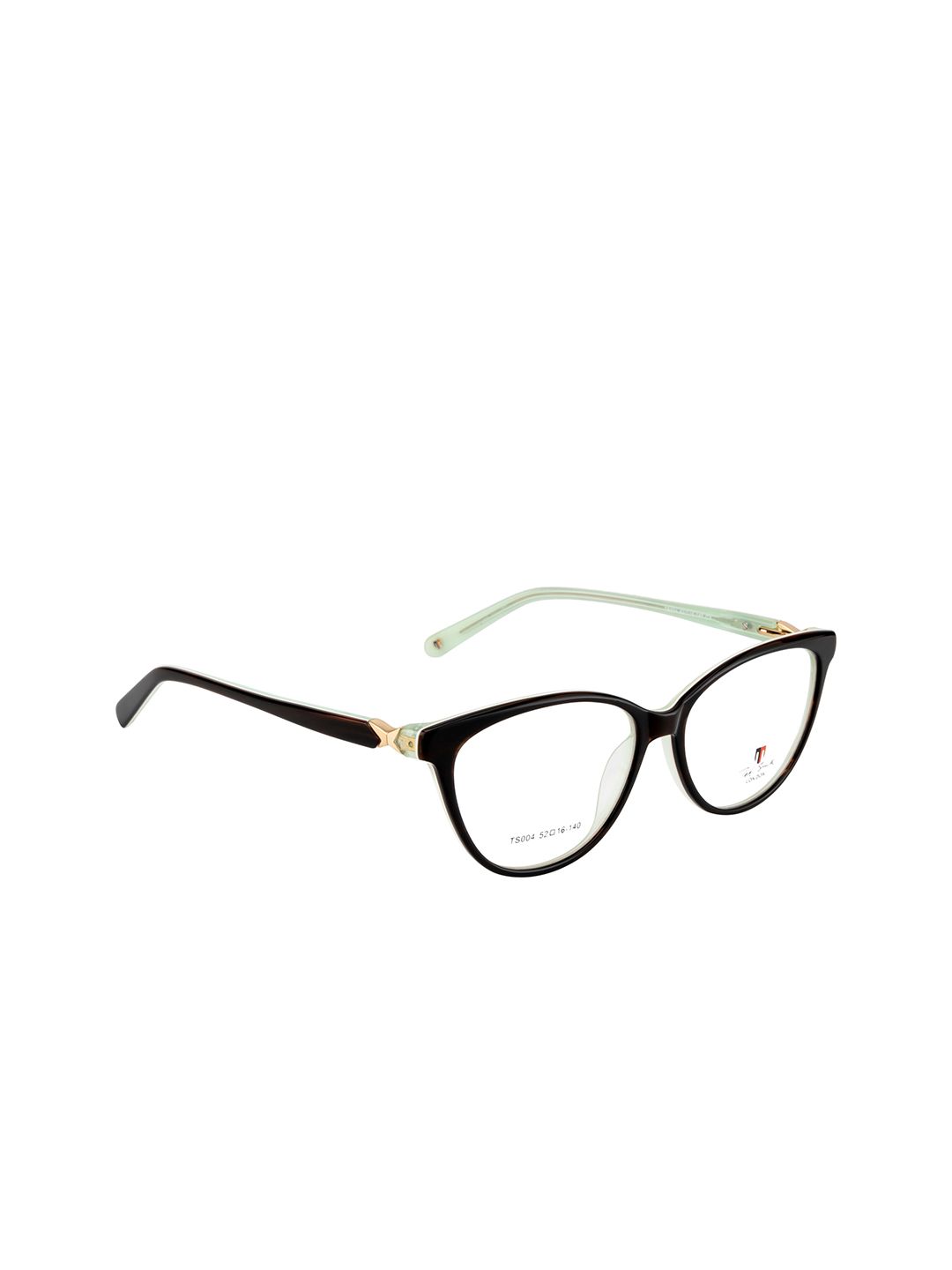 Ted Smith Women Green & Black Full Rim Cateye Frames Eyeglasses