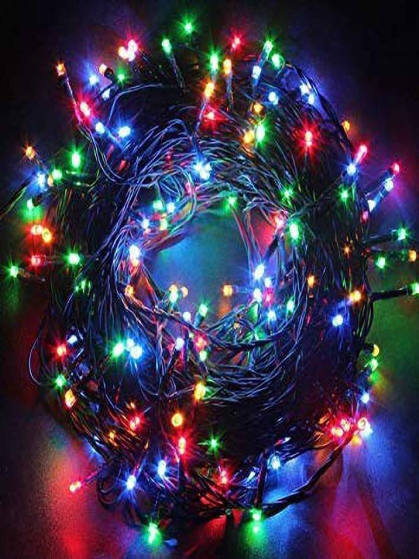 ENORMITY Blue & Green Rice Shape String Lights
