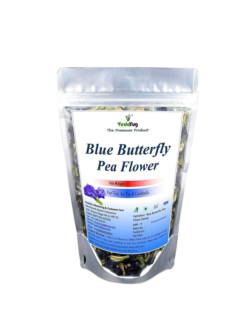 VY VedaYug Blue Butterfly Pea Flower Tea Leaves - 10 g
