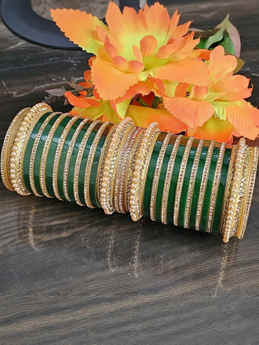 Mehpriye Alloy Gold-Plated Bangles