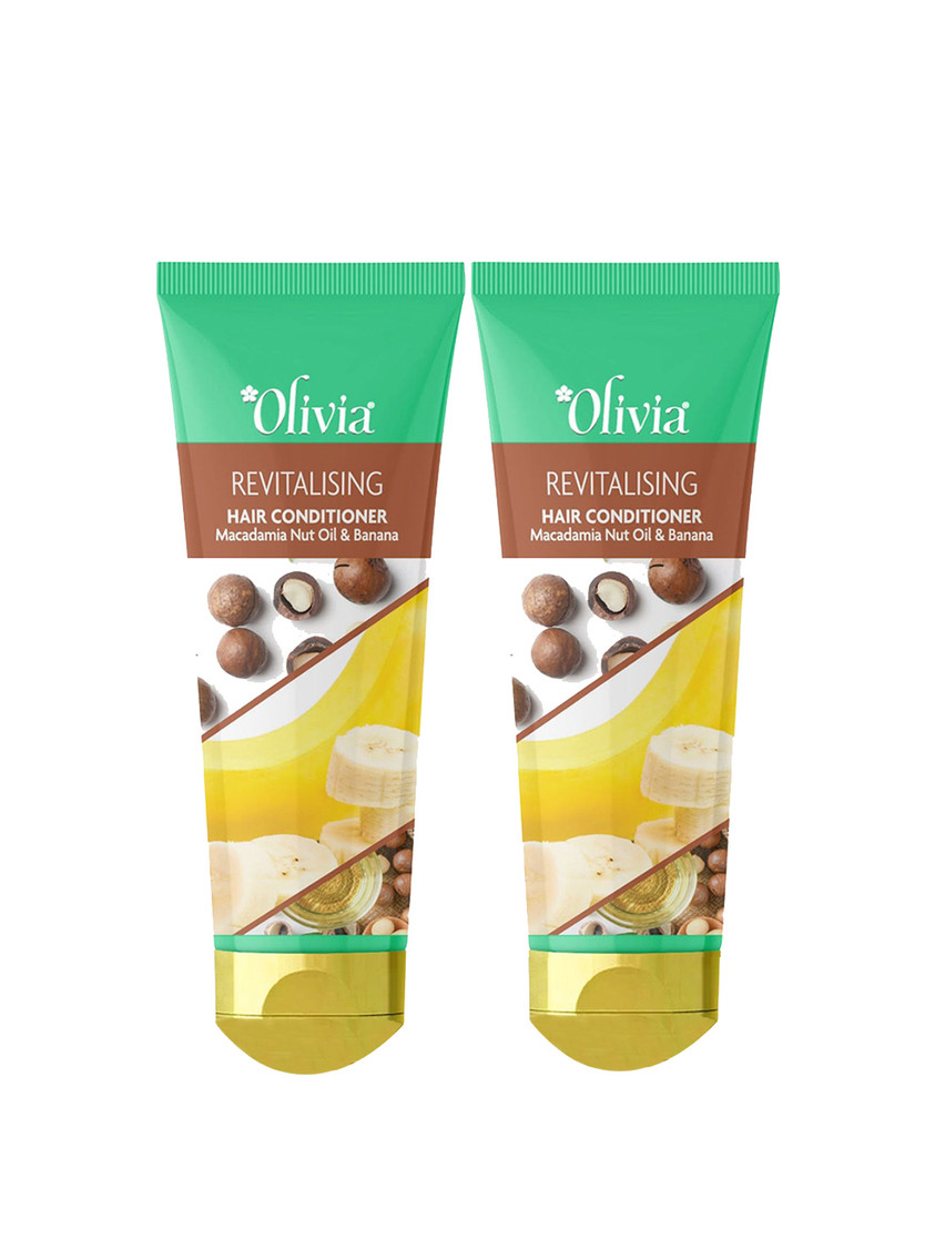 Olivia Set Of 2 Revitalizing Hair Conditioner With Macadamia Oil & Banana - 200ml Each