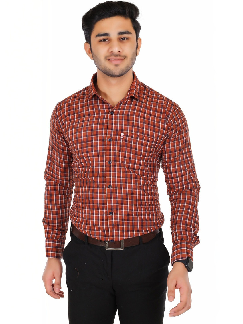 Marc Laurent Men 1 Checked Casual Shirt