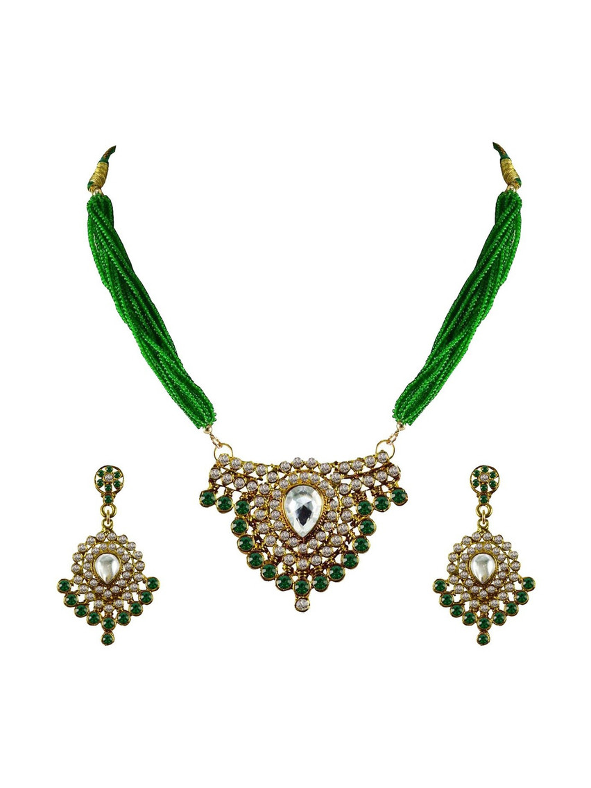 Vidhya Kangan Brass Rhodium-Plated Necklace