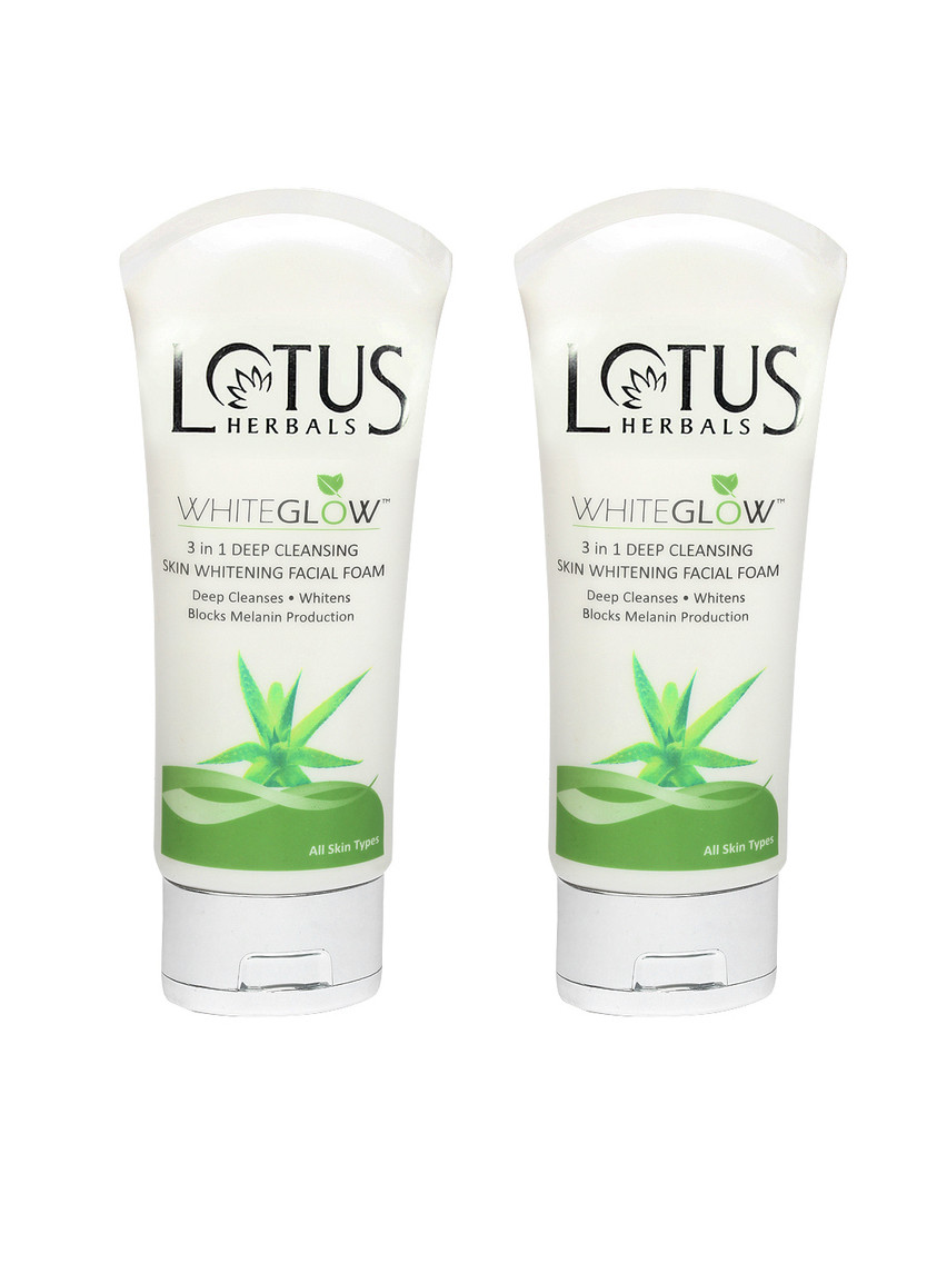 lotus white glow face wash