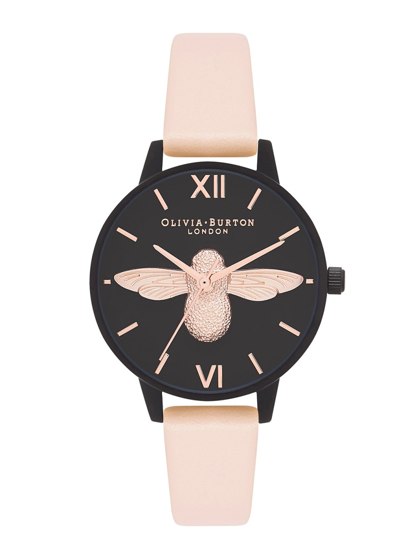 Women Black Analogue Watch OB16AD40W
