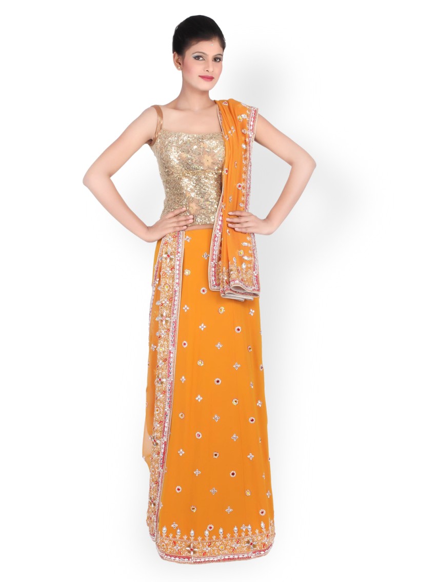 unstitched lehenga material online