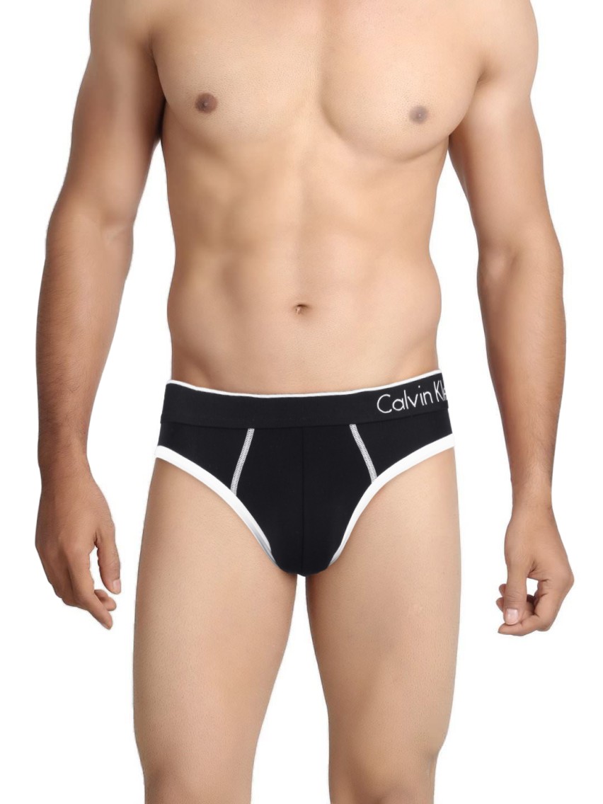 Men Black Hip Briefs U8515D S