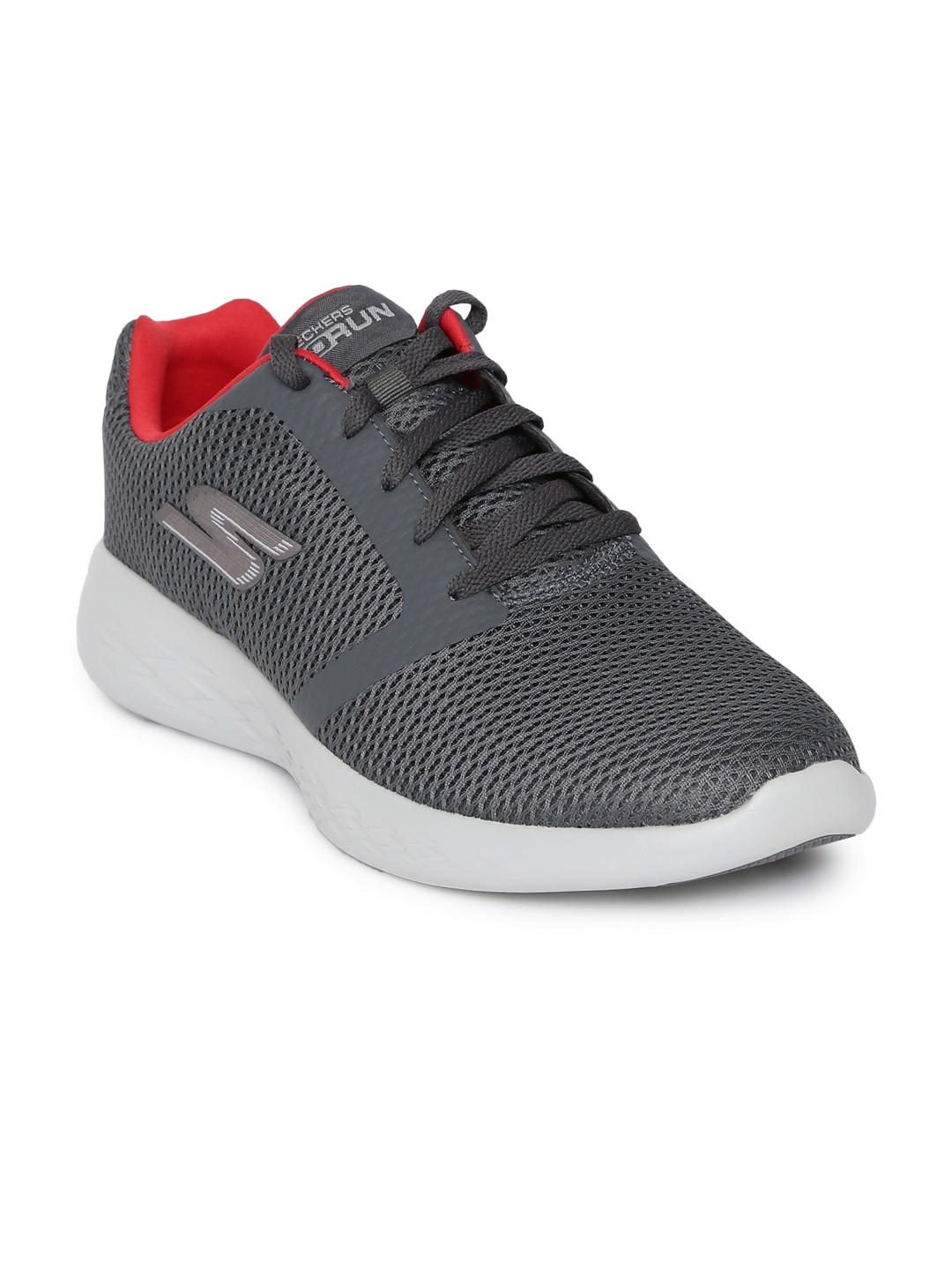 Men Grey Skechers Run Running Go 600 Refine Shoes jLSzVUMGqp