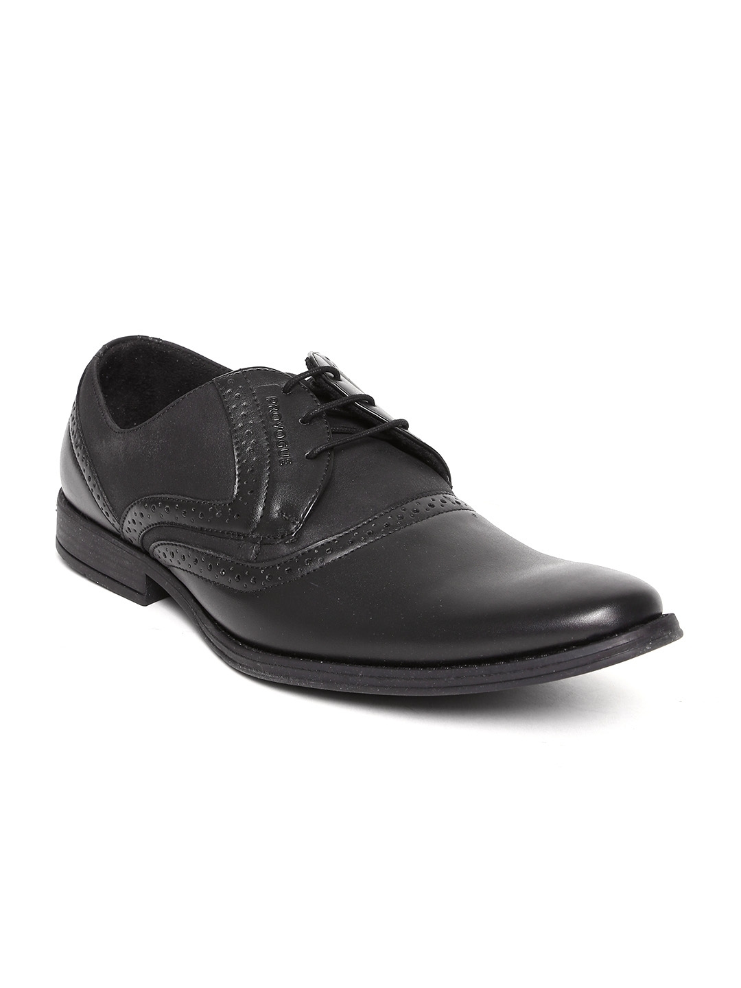 provogue black formal shoes