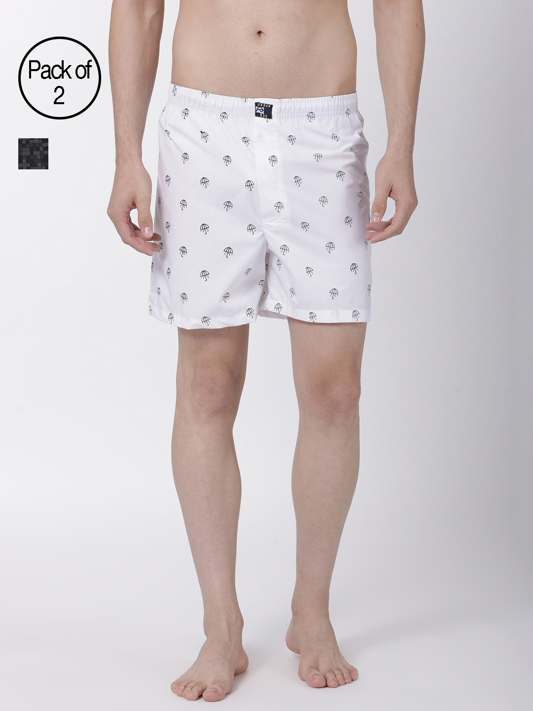 Urban Dog Men Pack of 2 Assorted Printed Boxers UDBX143_UDBX157