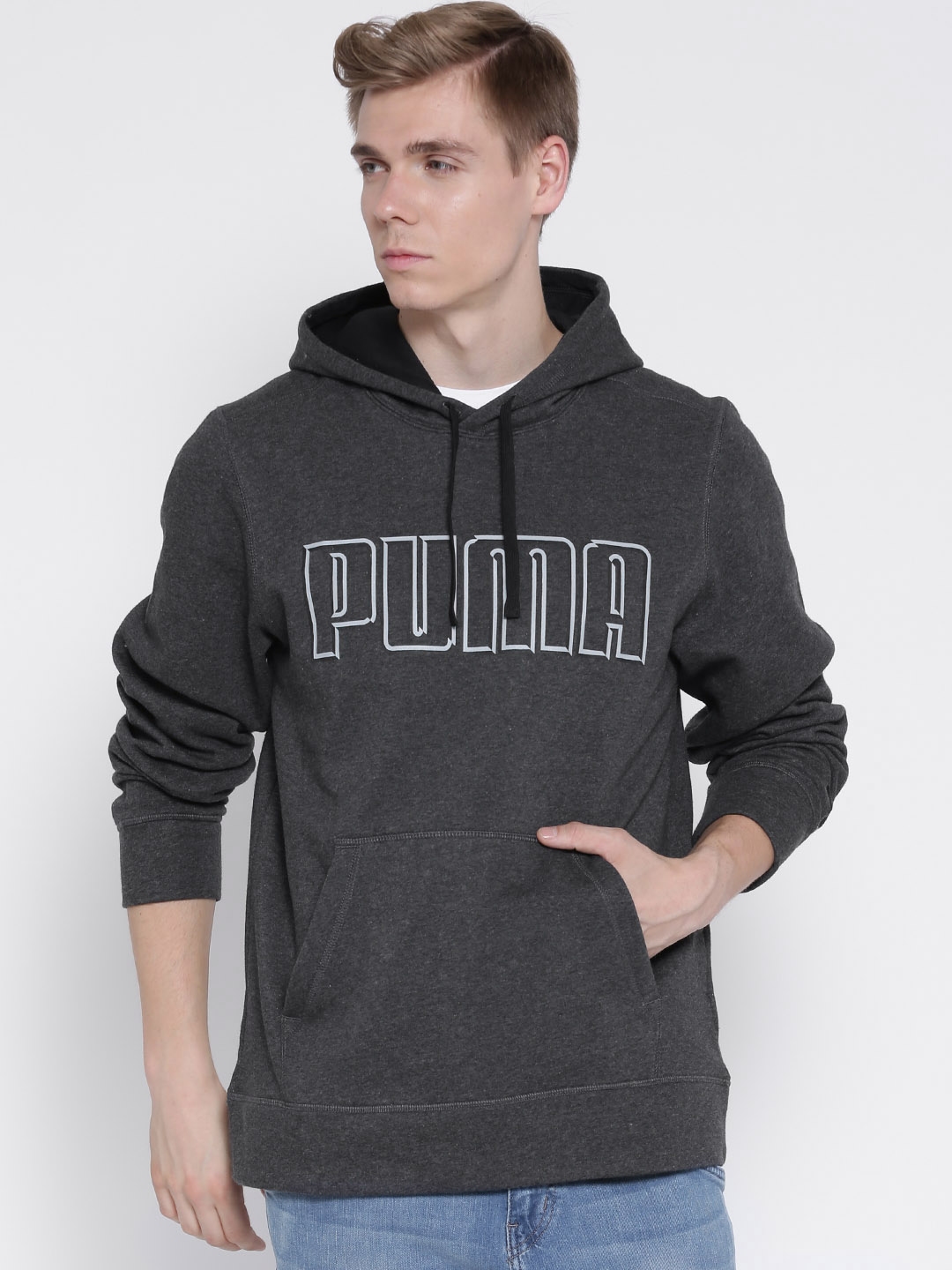 Puma charcoal 2024 grey sweatshirt