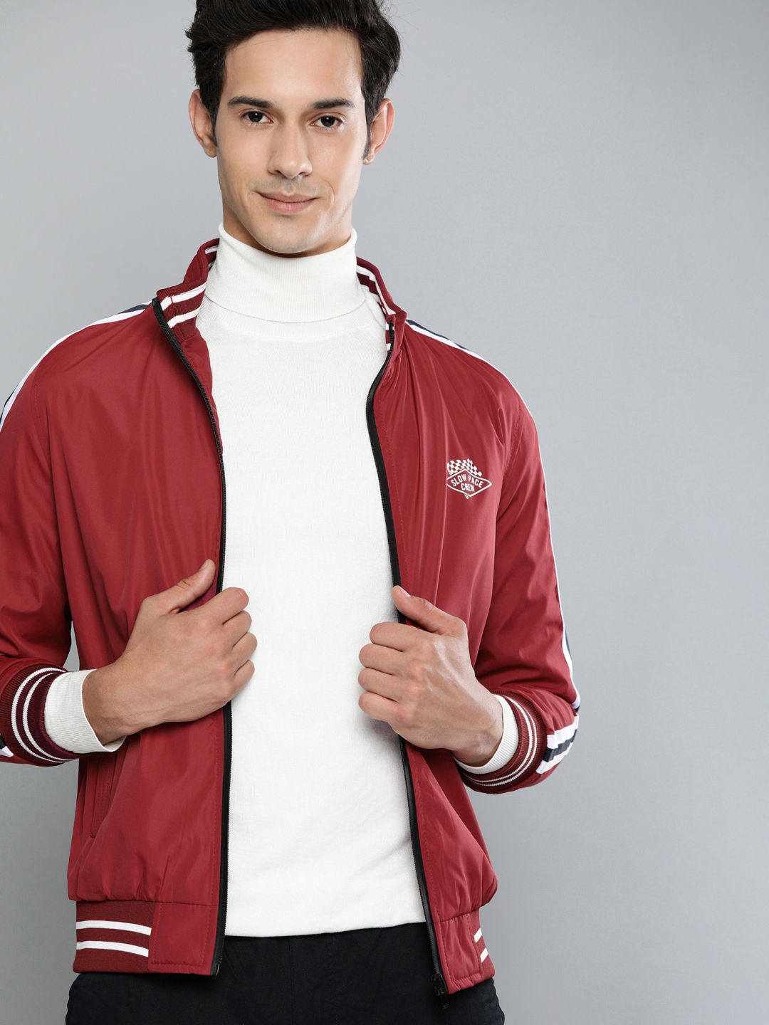 varsity jacket myntra