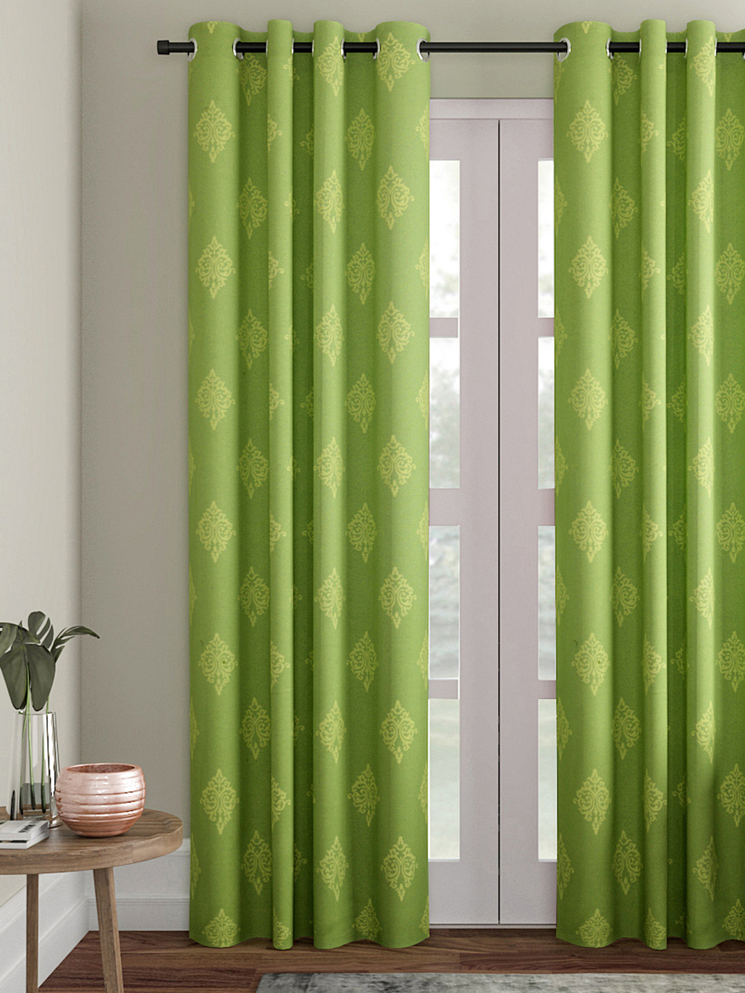 Soumya Green Single Door Curtain