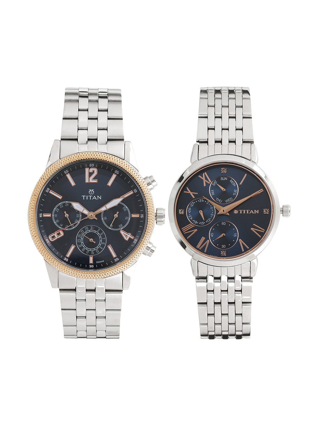 Titan Neo Bandhan Unisex Blue Analogue Watch Gift Set   17342569KM01