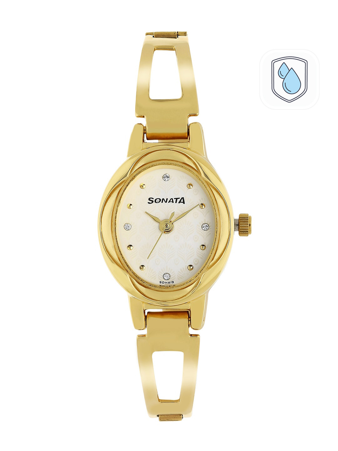 Sonata Pankh Women Off White Analogue watch NL8085YM07