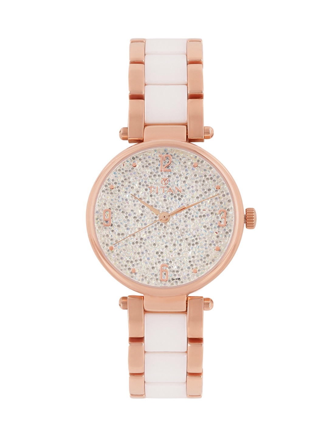 Titan Women White Analogue Watch 95061WD02