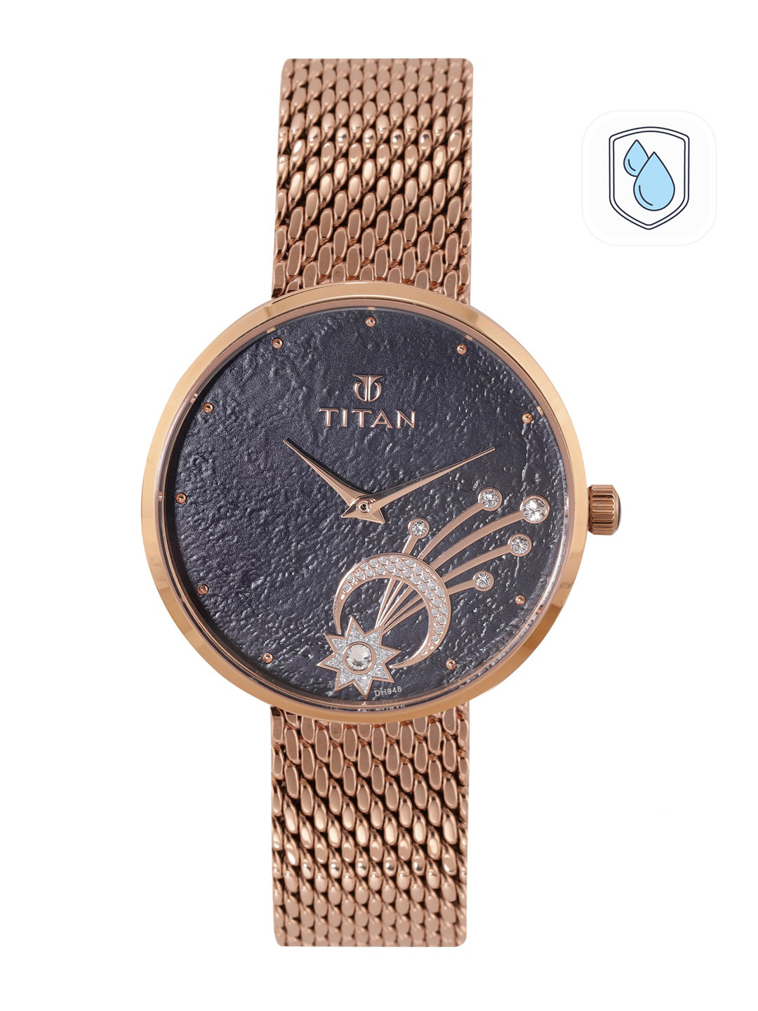 Titan Women Blue Analogue Watch 95083WM02