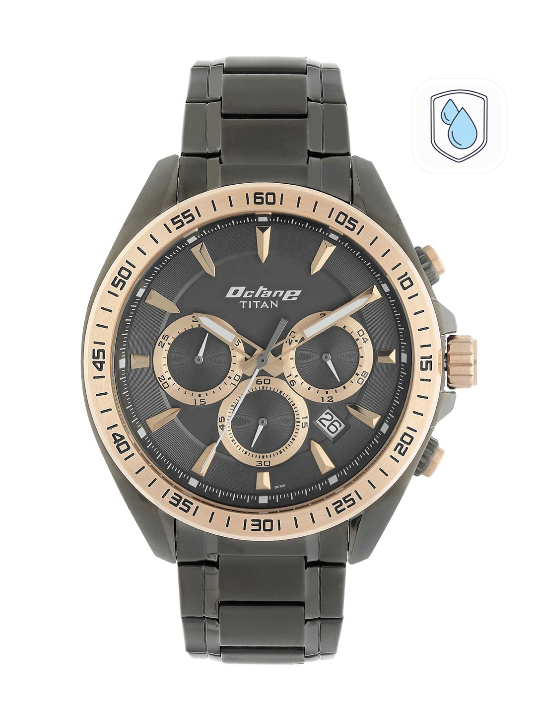 Titan Octane Men Black Analogue watch 90103KM03