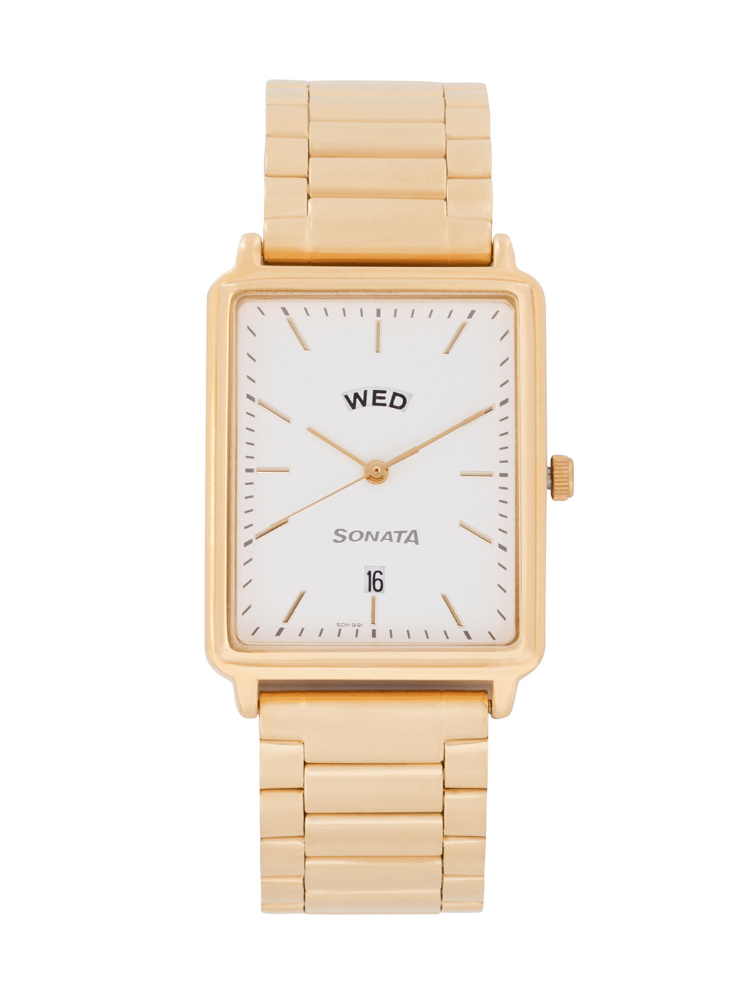 Sonata Essentials Men White Analogue watch NL77084YM04