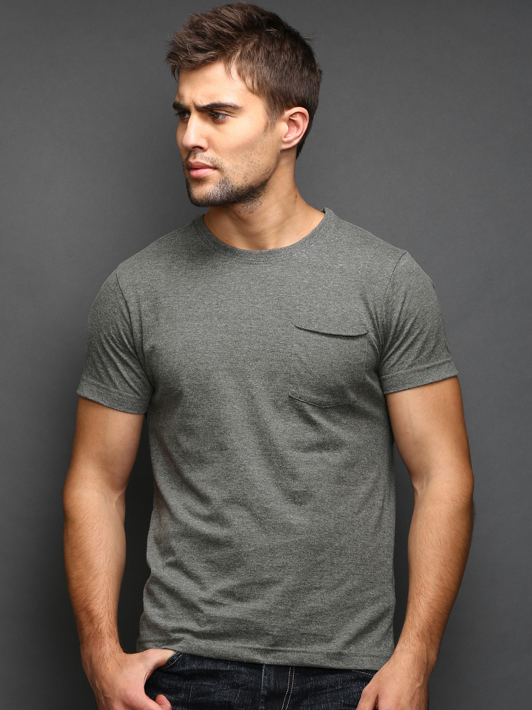 Moda Rapido Grey Melange T-shirt