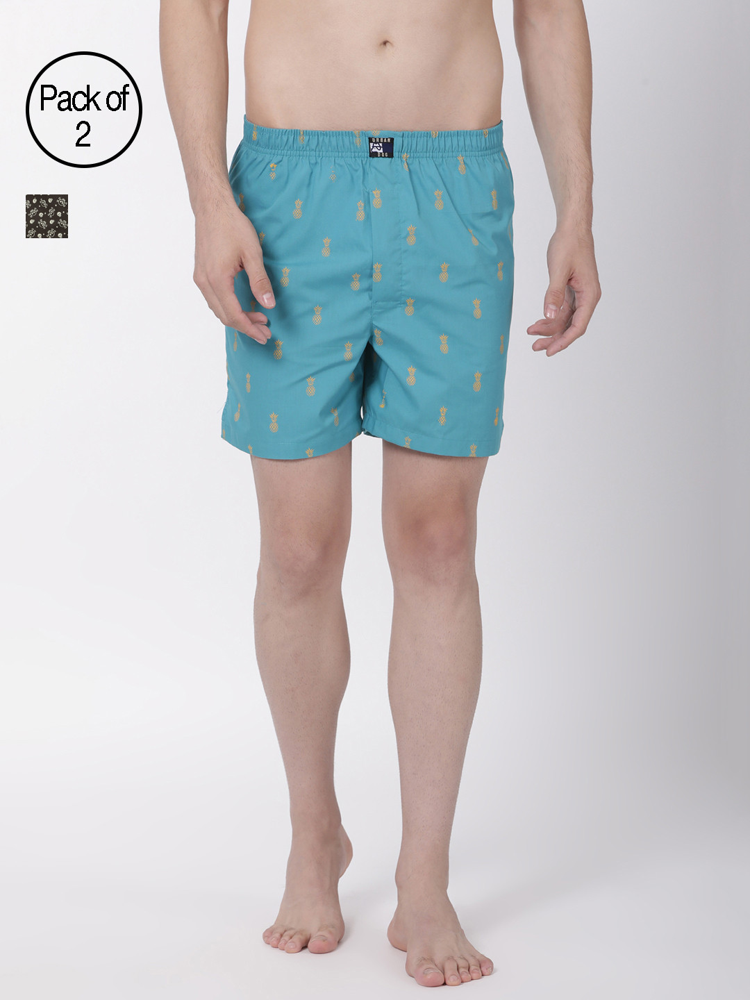 Urban Dog Men Pack of 2 Assorted Boxers UDBX140_UDBX156