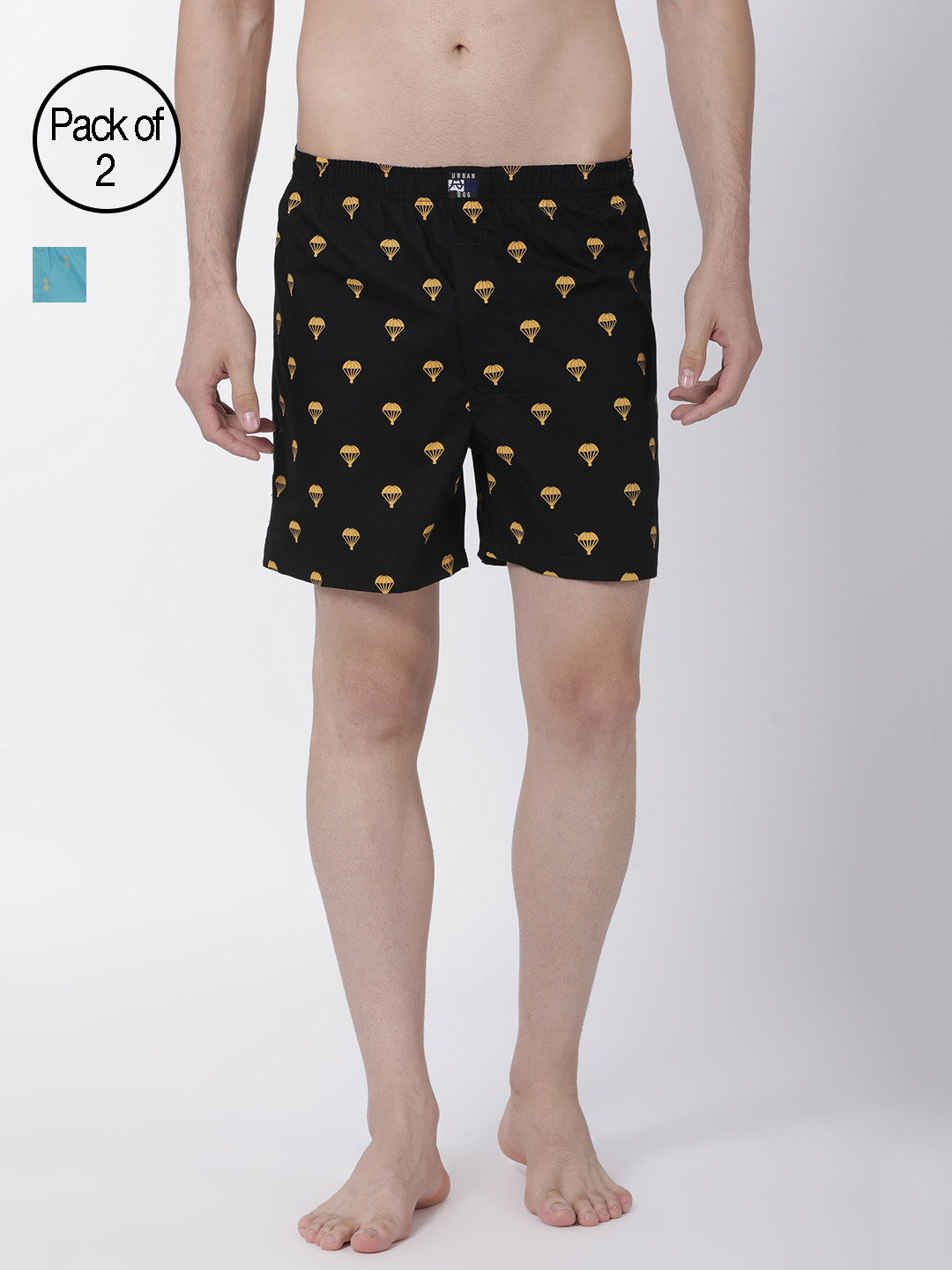 Urban Dog Men Pack of 2 Assorted Boxers UDBX140_UDBX146