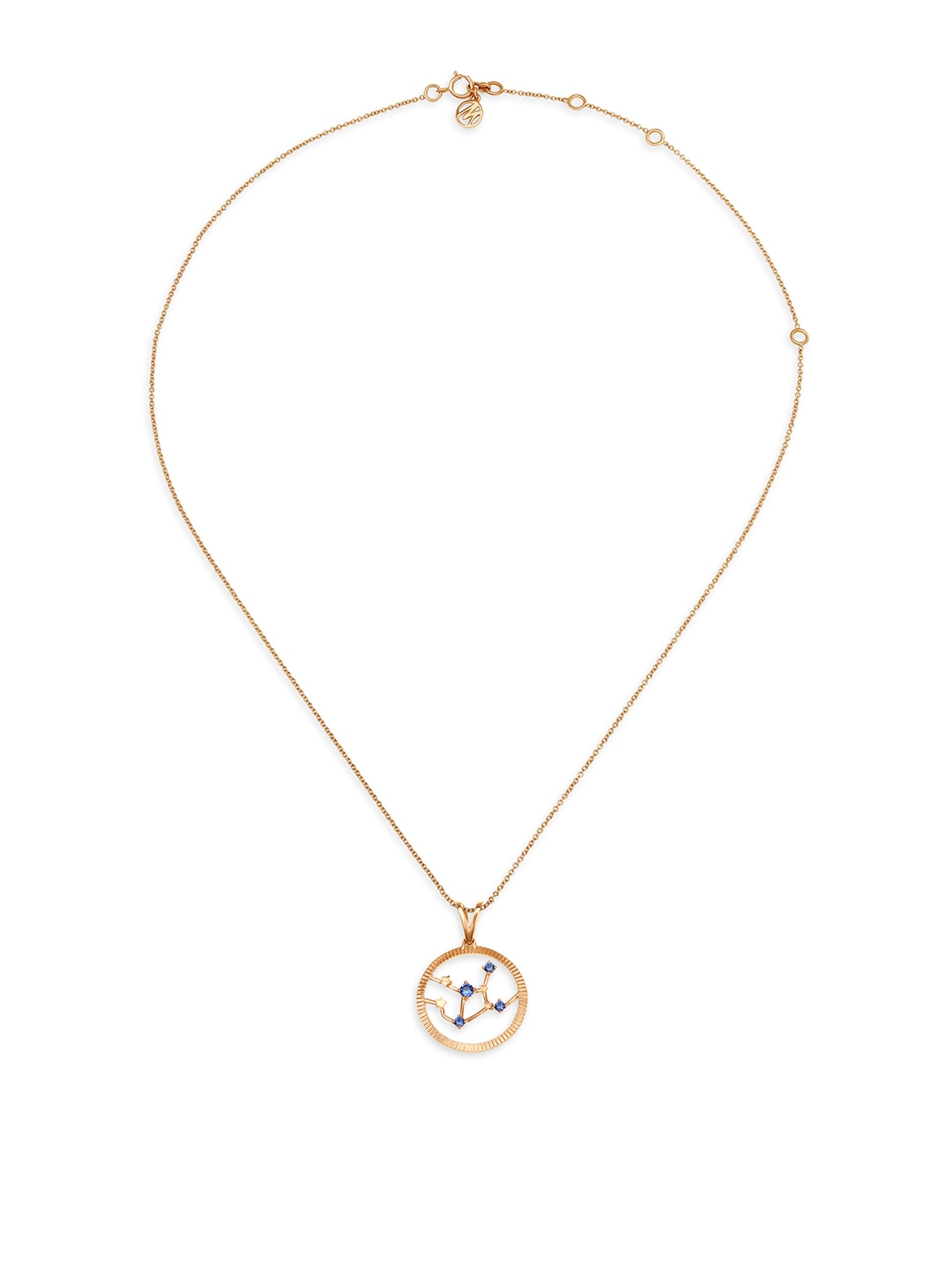 Mia by Tanishq Virgo 14KT Rose Gold Pendant and Chain