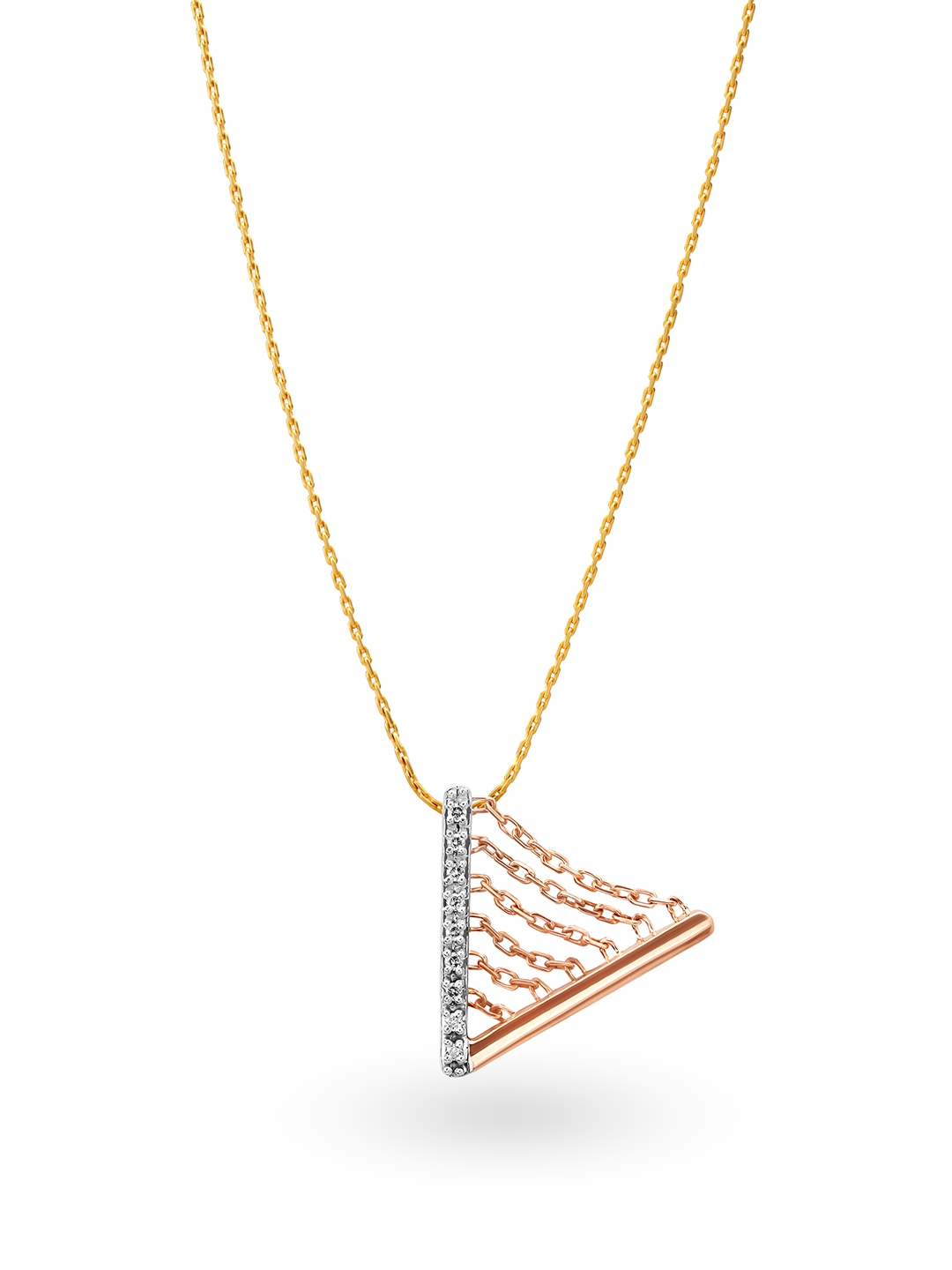 Mia by Tanishq 14KT Yellow Gold Diamond Pendant