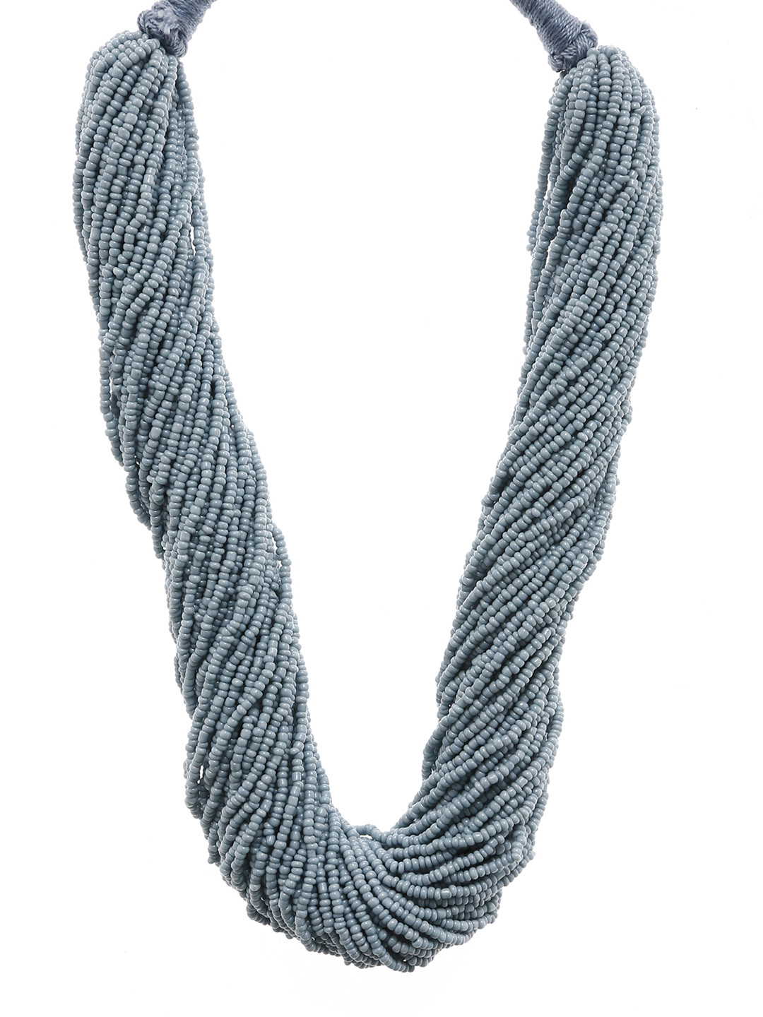 Bamboo Tree Jewels Blue Metal Handcrafted Necklace