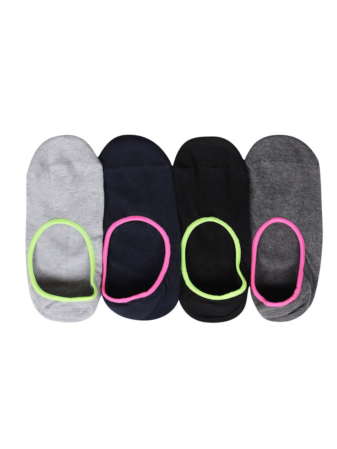 Bonjour Women Pack of 4 Assorted Shoe Liners