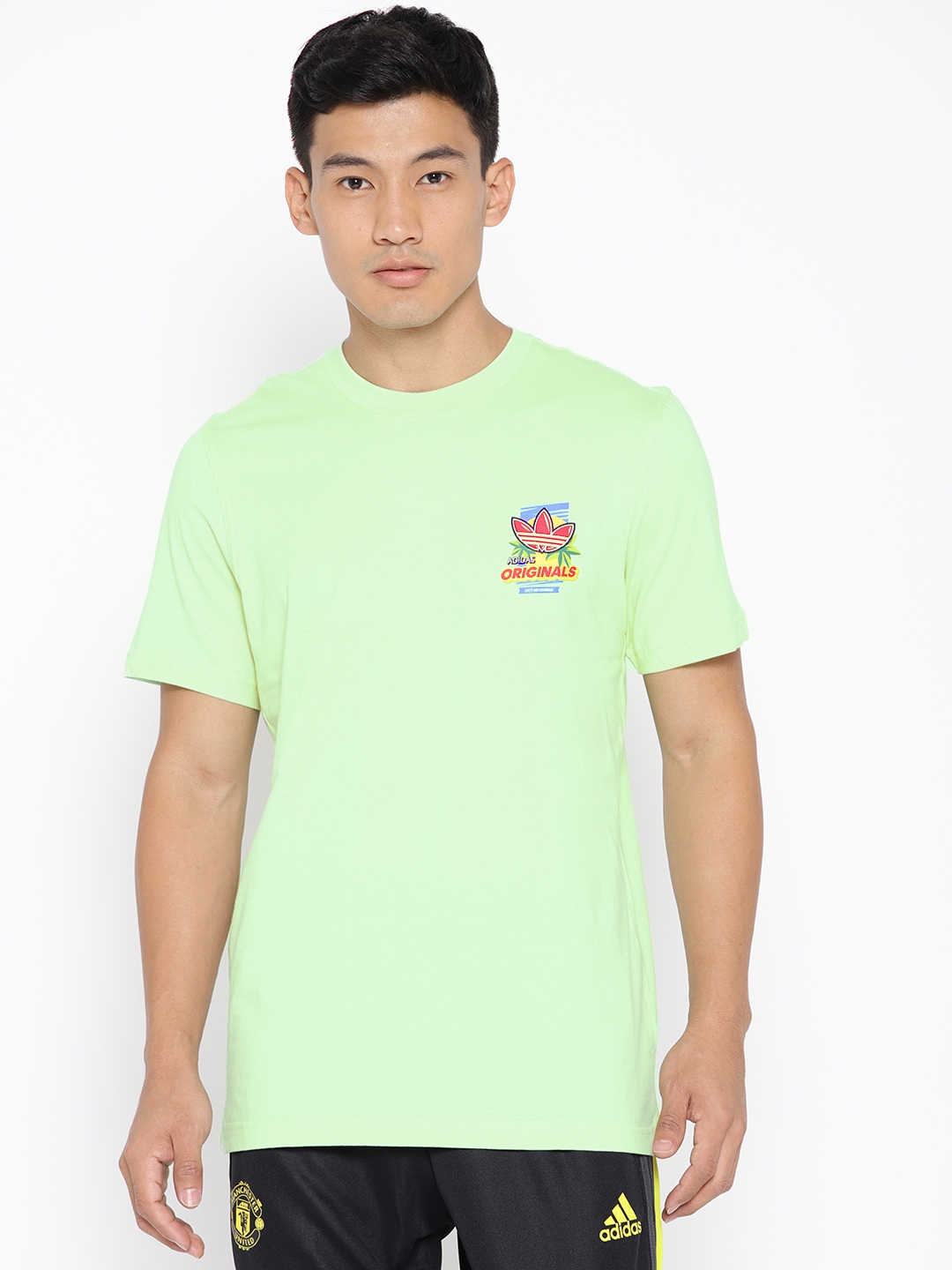 Crueldad punto final Hamburguesa Buy ADIDAS Originals Men Green Bodega Popsicle Pure Cotton Sustainable T  Shirt - Tshirts for Men 10127745 | Myntra