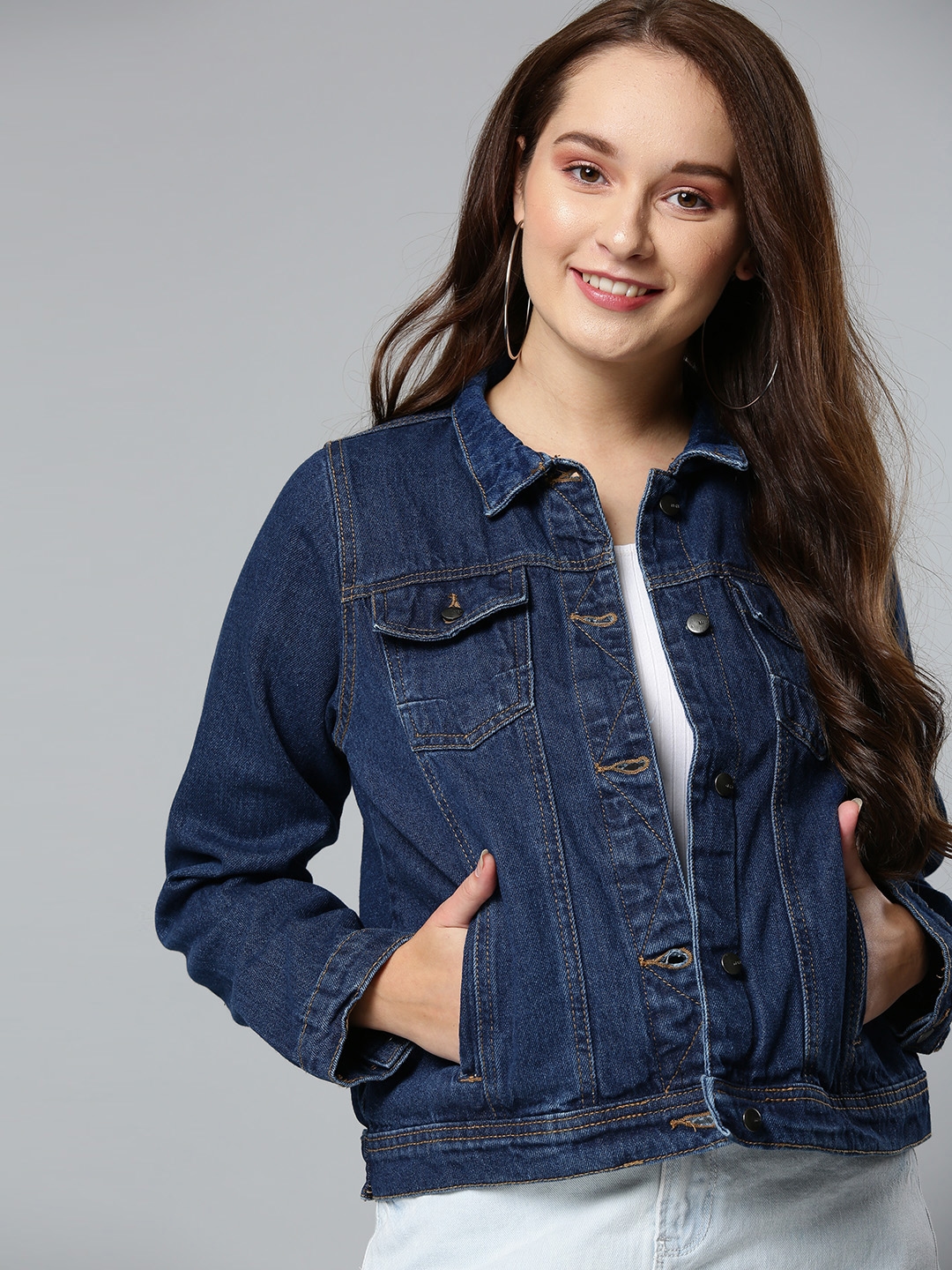 Blue S WOMEN FASHION Jackets Jacket Jean Shana jacket discount 76% 