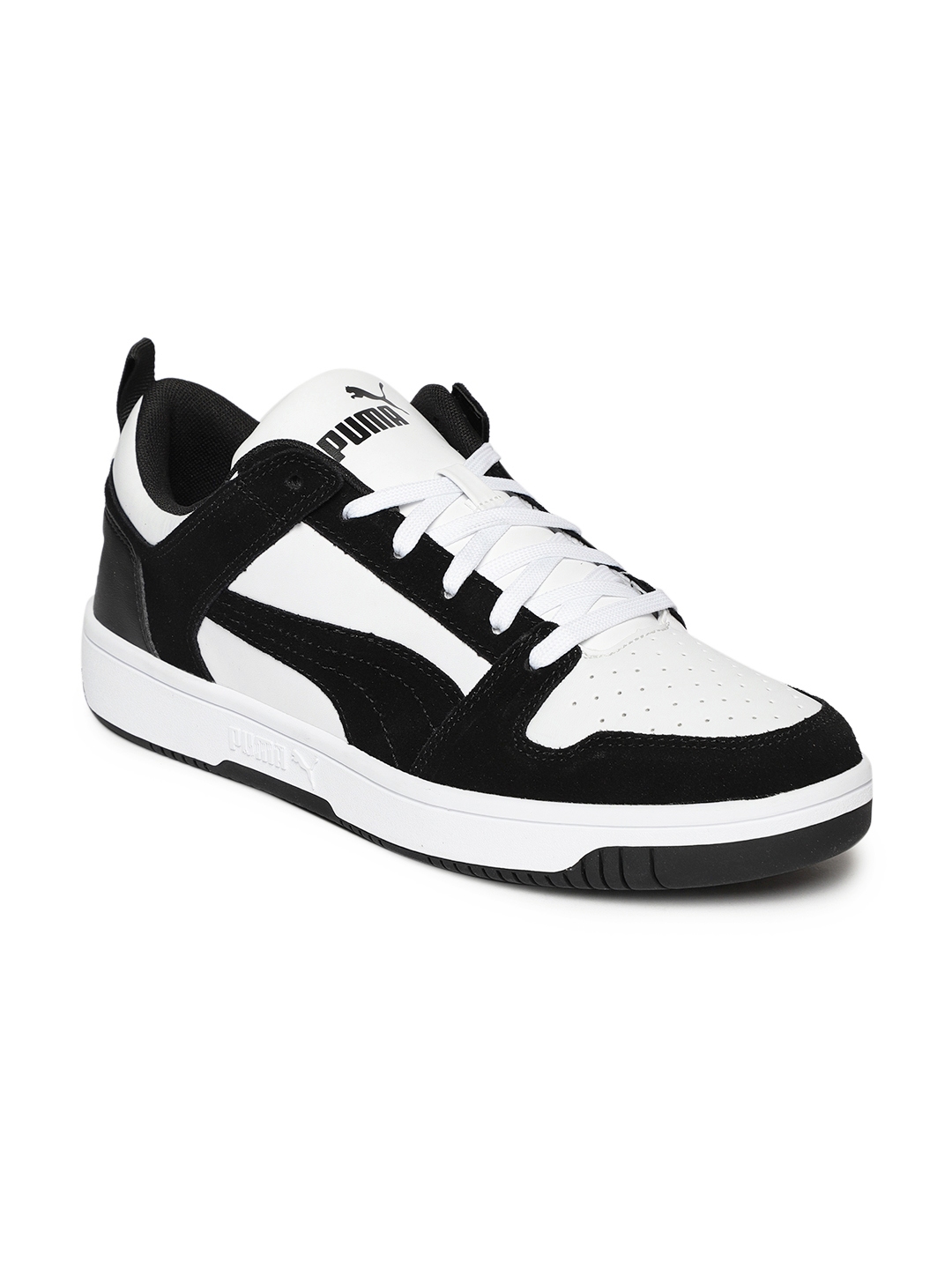 Puma Unisex Black & White Rebound LayUp Sneakers - Casual Shoes for Unisex 10136989 | Myntra