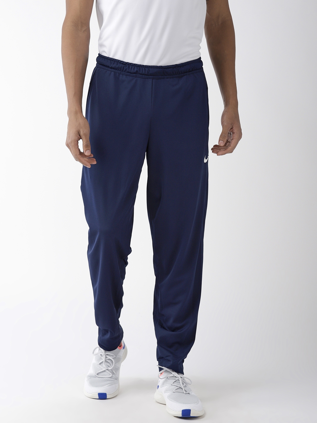 Buy Nike Men Navy Blue Solid Regular Fit AS TS Dri FIT Cricket