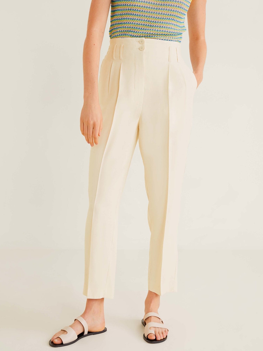 Buy Beige Trousers  Pants for Women by ALLEN SOLLY Online  Ajiocom