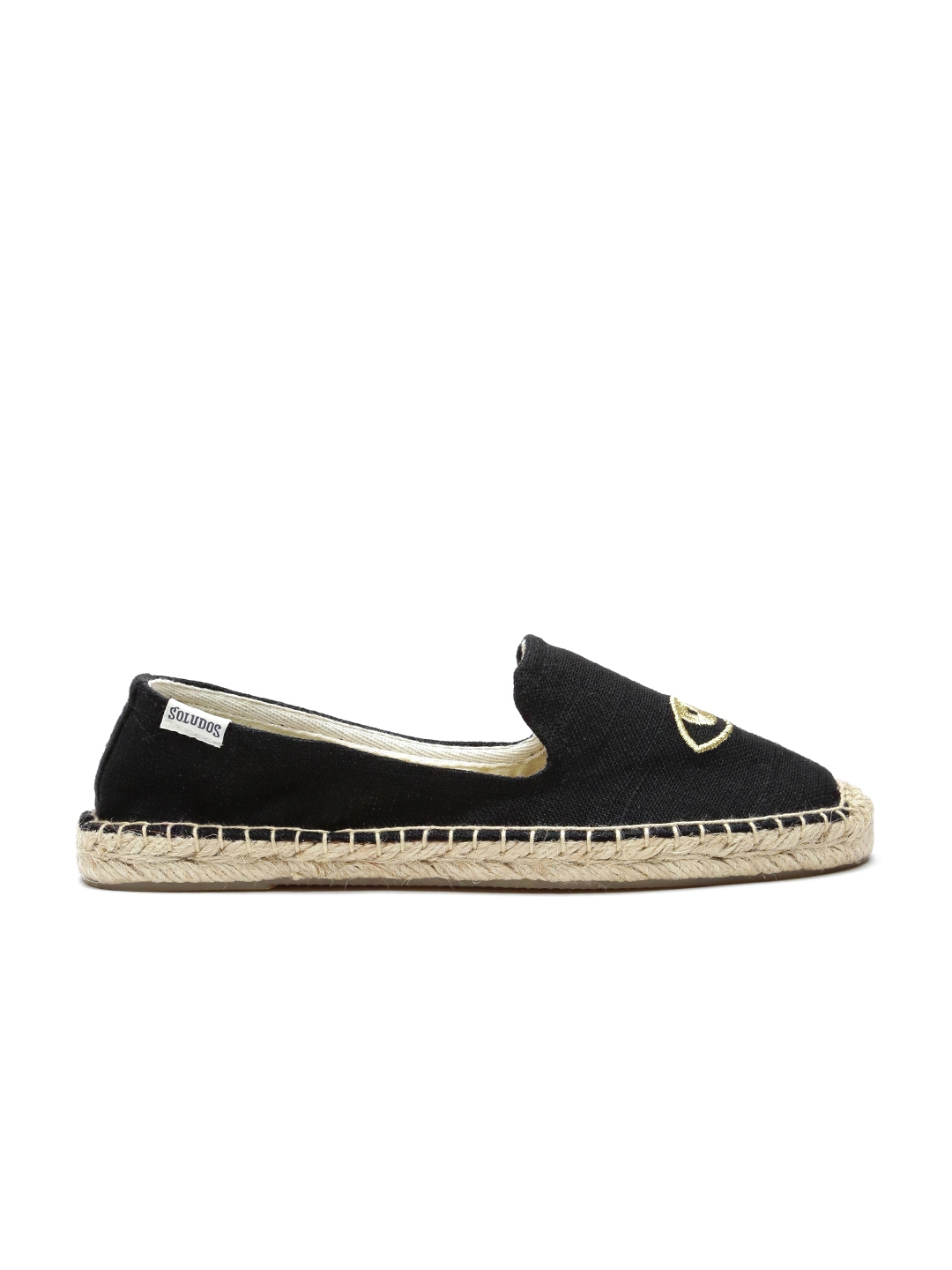 Jason Polan for Soludos Women Black Canvas Espadrilles