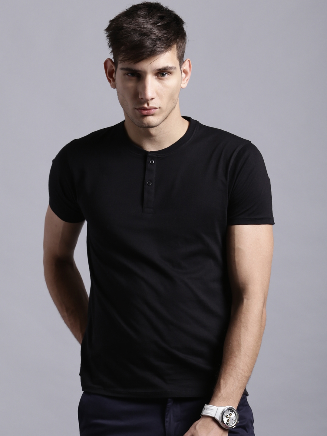 Buy ETHER Henley Cotton T Shirt - Tshirts for Men 1018622 |